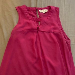 Pink rose fuchsia top